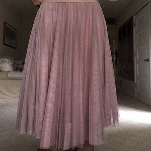 Mauve pink tulle tutu midi skirt (never worn out)